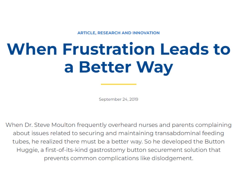Children's Hospital Colorado Foundation Article - When Frustration Leads to a Better Way